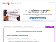 Tablet Screenshot of private.especialistas.wengo.pt